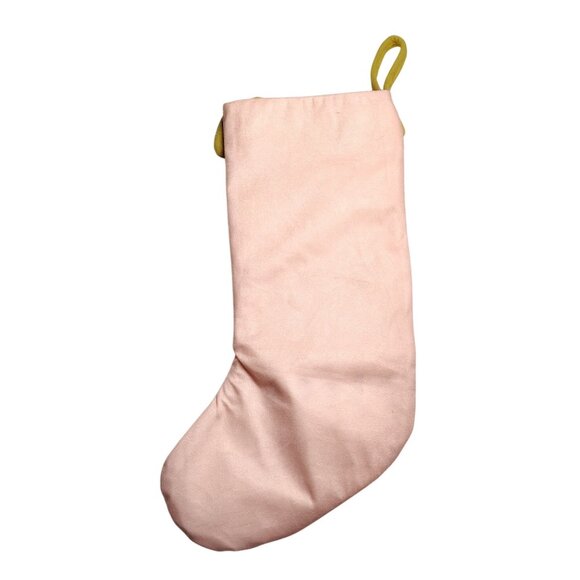 St. Nicholas Square Princess Themed Pink Christmas Stocking With Braid Detail - Picture 4 of 4